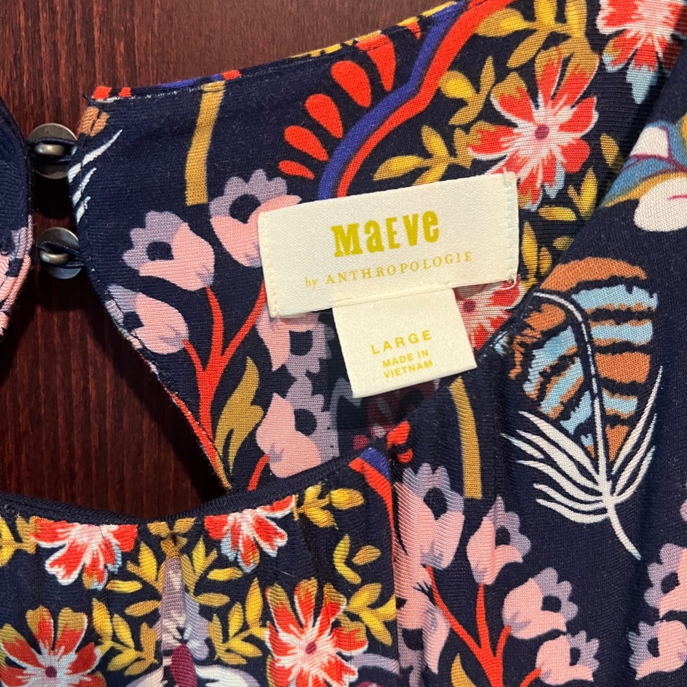 Anthropologie Maeve Sawyer Balloon- Sleeved Tunic Dress - Picture 3 of 6